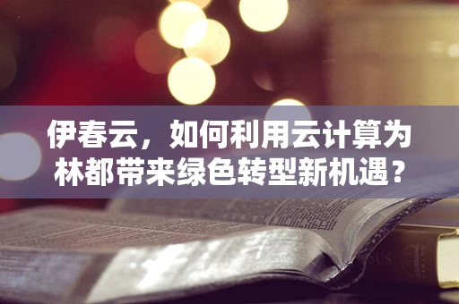 伊春云，如何利用云计算为林都带来绿色转型新机遇？