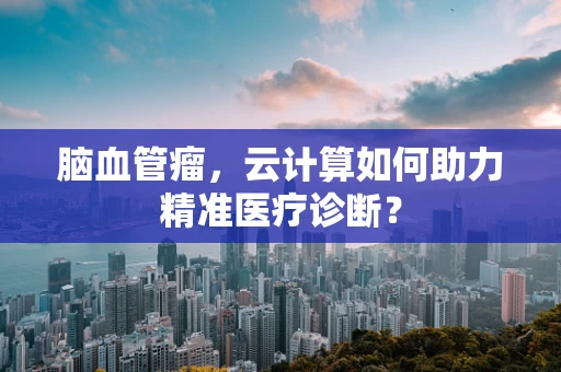 脑血管瘤，云计算如何助力精准医疗诊断？