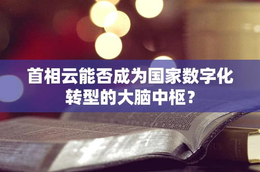 首相云能否成为国家数字化转型的大脑中枢？