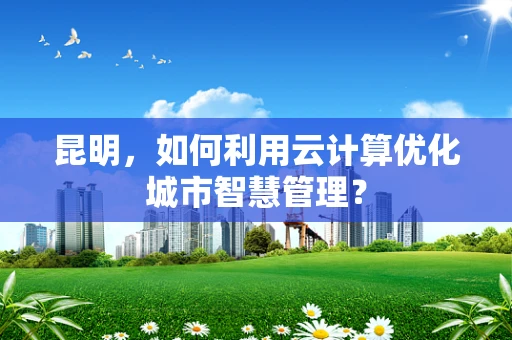 昆明，如何利用云计算优化城市智慧管理？