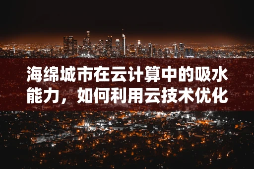 海绵城市在云计算中的吸水能力，如何利用云技术优化城市排水系统？