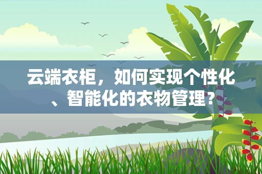 云端衣柜，如何实现个性化、智能化的衣物管理？