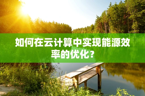 如何在云计算中实现能源效率的优化？