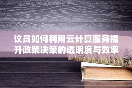 议员如何利用云计算服务提升政策决策的透明度与效率？